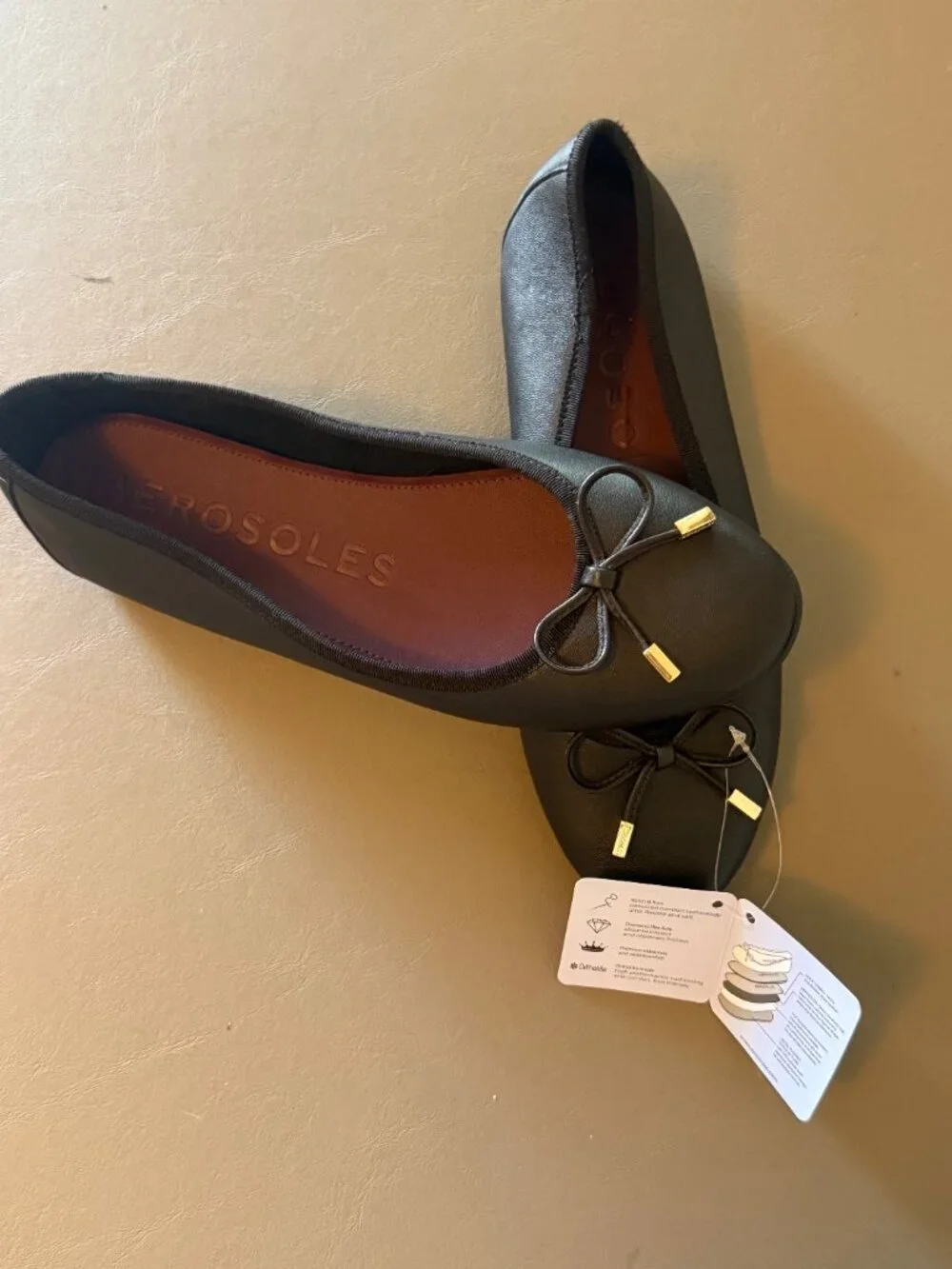 Aerosoles Black Ballet Flats (New With Tags) size 6.5 - Picture 6 of 7